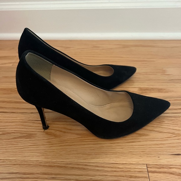 J.crew suede heels, black, size 7 - Picture 4 of 6